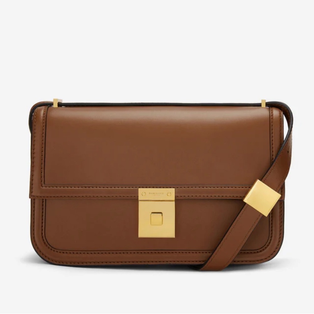 Demellier London - brown Leather Crossbody Bag